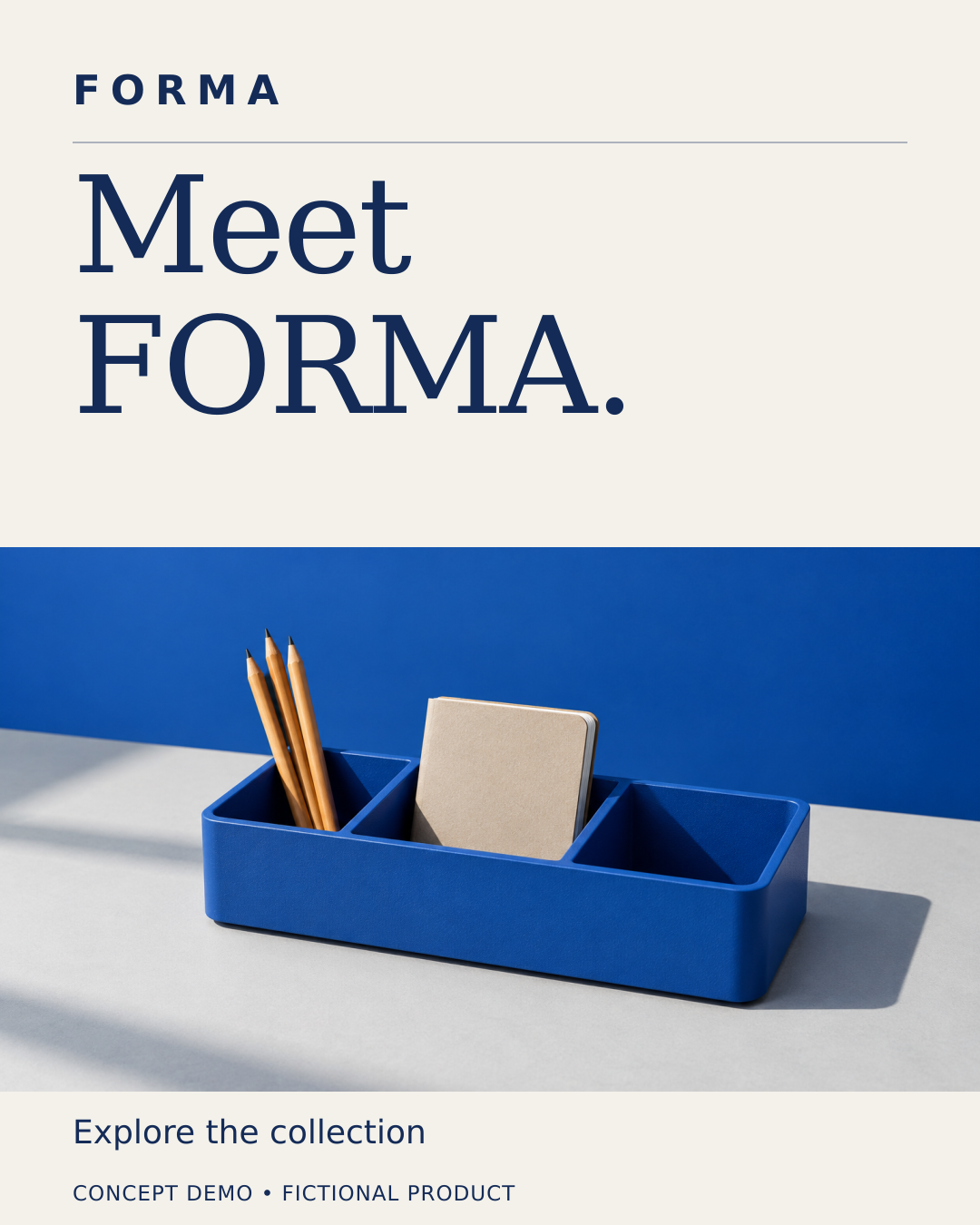 Third FORMA static ad concept